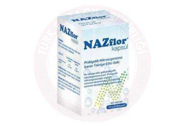 NAZFLOR PROBIYOTIK MIKROORGANIZMA ICEREN TAKVIYE EDICI GIDA KAPSUL  10 kapsül