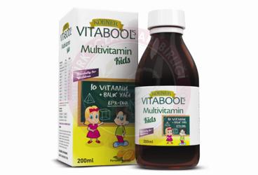 KOLNER VITABOOL-S MULTIVITAMIN KIDS VITAMIN VE BALIK YAGI ICEREN TAKVIYE EDICI GIDA  200 ml şişe