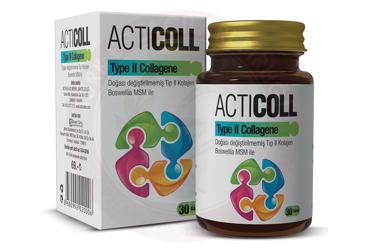 ACTICOLL TIP II KOLAJEN, BOSWELLIA SERRATA VE MSM UCEREN TAKVIYE EDICI GIDA  30 kapsül
