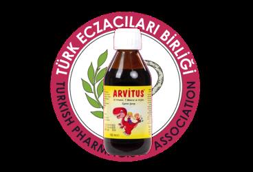 ARVITUS 12 VITAMIN, 7 MINERAL VE ARJININ ICEREN TAKVIYE EDICI GIDA  150 ml şişe