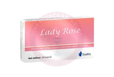 LADY ROSE PRIMROZ YAGI, SAFRAN, VITAMIN E VE B6 ICEREN TAKVIYE EDICI GIDA  30 kapsül