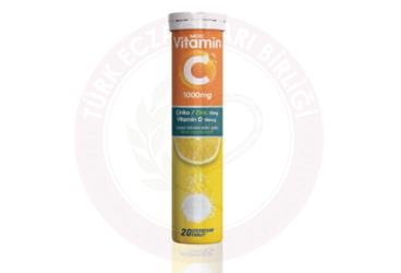 MDC C VITAMINI, CINKO, D VITAMINI ICEREN EFERVESAN TABLET  20 tablet