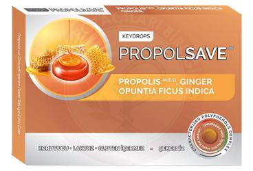 KEYDROPS PROPOLSAVE PROPOLIS VE ZENCEFIL ICEREN PASTIL TAKVIYE EDICI GIDA  12 pastil