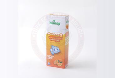HUNNAP OMEGA-3 BALIK PORTAKAL AROMALI BALIK YAGI SURUP  100 ml şişe