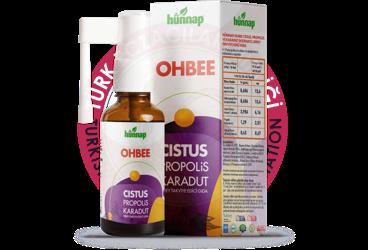 HUNNAP OHBEE CISTUS, PROPOLIS, KARADUT ICEREN TAKVIYE EDICI GIDA SPREY  30 ml şişe