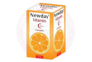 NEWDAY VITAMIN C COMPLEX TAKVIYE EDICI GIDA  30 kapsül