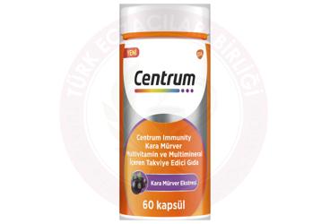 CENTRUM KARA MURVER, MULTIVITAMIN VE MULTIMINERAL ICEREN TAKVIYE EDICI GIDA KAPSUL  60 kapsül