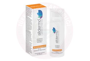 ALLDERMO YUZ KORUYUCU GUNES BAKIM KREMI SPF 50+  50 ml şişe