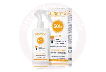 ALLDERMO COCUK GUNES SPREY SPF 50+  200 ml şişe