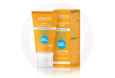 ALLDERMO LAZER SONRASI GUNES KORUYUCU KREM SPF50+  50 ml tüp