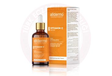 ALLDERMO VITAMIN C CILT AYDINLATICI SERUM  30 ml şişe