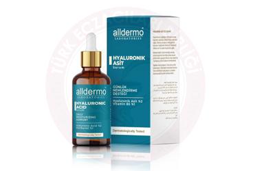 ALLDERMO HYALURONIK ASIT GUNLUK NEMLENDIRME DESTEGI SERUM  30 ml şişe