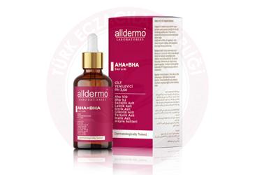 ALLDERMO AHA + BHA CILT YENILEYICI SERUM  30 ml şişe