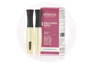 ALLDERMO KAS & KIRPIK BAKIM BESLEYICI BAKIM SERUMU  2x10 ml şişe