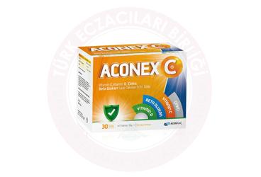 ACONEX C VITAMIN C, VITAMIN D, CINKO, BETA GLUKAN SASE TAKVIYE EDICI GIDA  30 saşe