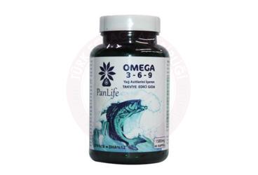 PANLIFE OMEGA 3-6-9 YAG ASITLERINI ICEREN TAKVIYE EDICI GIDA  60 kapsül