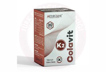 COLAVIT K2 YUMURTA ZARI, AKGUNLUK, BROMELAIN, MANGANEZ VE VITAMIN K ICEREN TAKVIYE EDICI GIDA  30 tablet