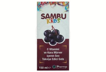SAMBUKIDS C VITAMINI VE KARA MURVER ICEREN SIVI TAKVIYE EDICI GIDA  150 ml şişe