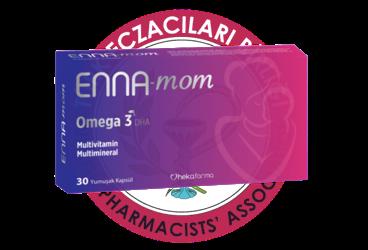 ENNA-MOM OMEGA 3, DHA, MULTIVITAMIN, MULTIMINERAL ICEREN TAKVIYE EDICI GIDA  30 kapsül