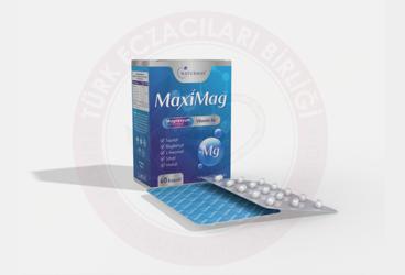 NATURMAX MAXIMAG MAGNEZYUM COMPLEX VE VITAMIN B6 ICEREN TAKVIYE EDICI GIDA TABLET  60 tablet