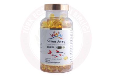 SEVEN BERRY OMEGA-3 FISH OIL TAKVIYE EDICI GIDA  200 kapsül/şişe