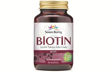 SEVEN BERRY BIOTIN ICEREN TAKVIYE EDICI GIDA  50 kapsül