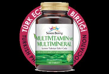 SEVEN BERRY MULTIVITAMIN VE MUTLIMINERAL ICEREN TAKVIYE EDICI GIDA  60 tablet