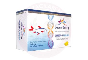 SEVEN BERRY OMEGA-3 FISH OIL PLUS BALIK YAGI ICEREN TAKVIYE EDICI GIDA  30 kapsül/blister