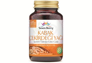 SEVEN BERRY KABAK CEKIRDEGI YAGI ICEREN TAKVIYE EDICI GIDA  60 kapsül