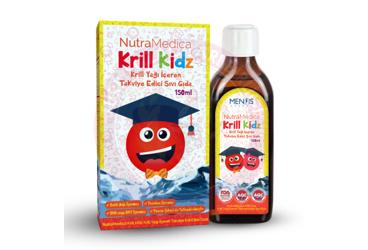 NUTRAMEDICA KRILL KIDZ KRILL YAGI ICEREN TAKVIYE EDICI SIVI GIDA  150 ml şişe
