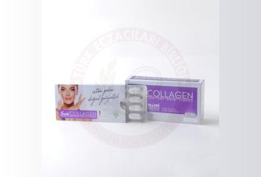SUDA COLLAGEN HYALURONIC ACID, ZINC, BIOTIN, VITAMIN C ICEREN TAKVIYE EDICI GIDA  45 tablet