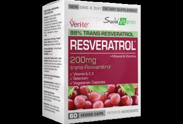 SUDA VITAMIN TRANS-RESVERATROL, VITAMIN A,C,E VE SELENYUM ICEREN KAPSUL 200 mg 60 kapsül