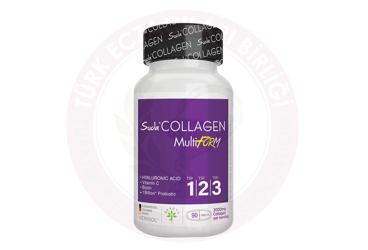SUDA COLLAGEN MULTIFORM HYALURONIC ACID, ZINC, BIOTIN, VITAMIN C ICEREN TAKVIYE EDICI GIDA  90 tablet