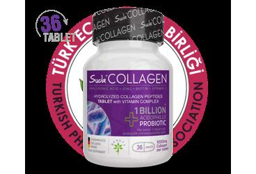 SUDA COLLAGEN HYALURONIC ACID, ZINC, BIOTIN, VITAMIN C ICEREN TAKVIYE EDICI GIDA  36 tablet