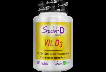 SUDA VITAMIN VITAMIN D3 TABLET  100 tablet