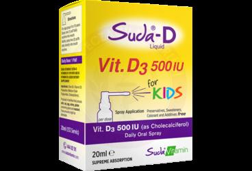 SUDA VITAMIN SUDA-D VITAMIN D3 FOR KIDS SPREY  20 ml