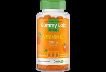 GUMMYLAB VITAMIN C FOR KIDS PORTAKAL GUMMIES 500 mg 60 tablet