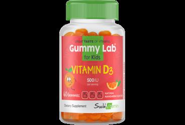 GUMMYLAB VITAMIN D3 FOR KIDS MANDALINA GUMMIES  60 tablet