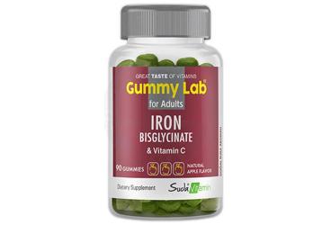 GUMMYLAB IRON BISGLYCINATE ELMA AROMALI GUMMIES  90 tablet