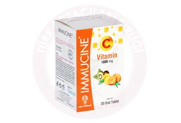 IMMUCINE C VITAMINI ICEREN TAKVIYE EDICI GIDA  30 tablet