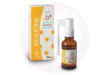 IMMUCINE VITAMIN D3 TAKVIYE EDICI GIDA  30 ml şişe