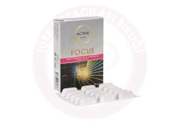 ACTIVE LIFE FOCUS TAKVIYE EDICI GIDA KAPSUL  30 kapsül