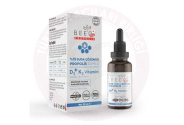 BEEO UP PROPOLIS D3+K2 SUDA COZUNEBILIR DAMLA  20 ml