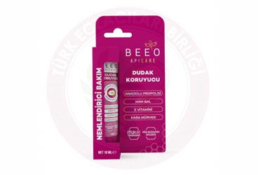 BEEO APICARE PROPOLISLI KARA MURVERLI DUDAK KORUYUCU  10 ml