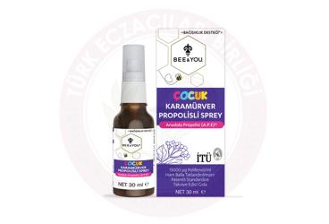 BEE & YOU COCUK KARAMURVER PROPOLISLI SPREY  30 ml şişe