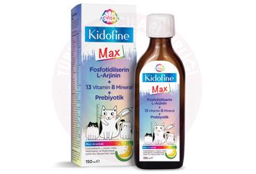 ACVISON KIDOFINE MAX TAKVIYE EDICI GIDA MUZ AROMALI SURUP  150 ml şişe