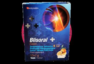 BLISORAL SASE STREPTOCOCCUS SALIVARIUS K 12 PROBIYOTIK MIKROORANIZMA ICEREN TAKVIYE EDICI GIDA  10x2 g saşe