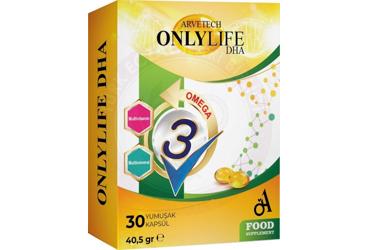 ONLYLIFE DHA TAKVIYE EDICI GIDA KAPSUL  30 kapsül