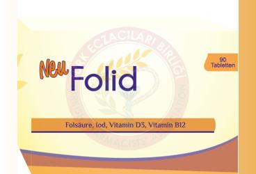 NEUFOLID FOLIK ASIT IYOT VITAMIN D3 VITAMIN B12 ICEREN TABLET  90 tablet