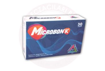 MICROBON-K KALSIYUM, MAGNEZYUM VE VITAMIN K ICEREN TAKVIYE EDICI GIDA  30 tablet